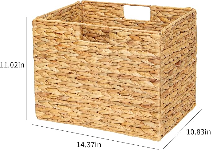 Storage Baskets，Wicker Baskets, Hyacinth Basket - Image 2