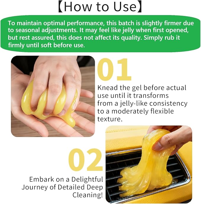 ASFSKY Car Cleaning Gel Cleaning Putty Universal Dust Cleaning Car Interior - Image 4