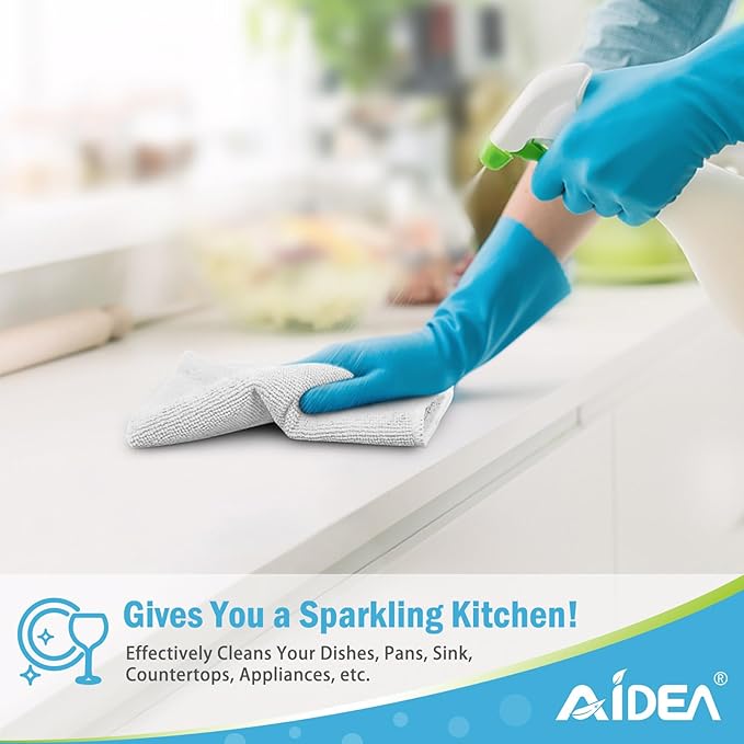 AIDEA Microfiber Cleaning Cloth-12PK, Soft Microfiber Towels - Image 5