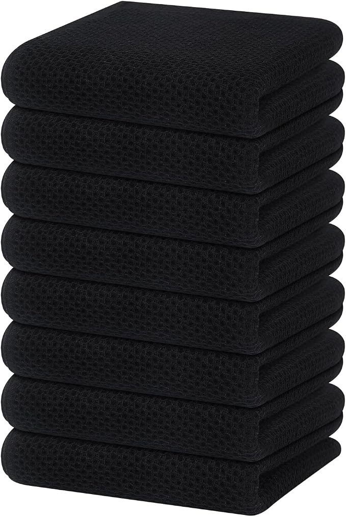 Homaxy 100% Cotton Waffle Weave Kitchen Dish Towels, Ultra Soft Absorbent Quick by Homaxy