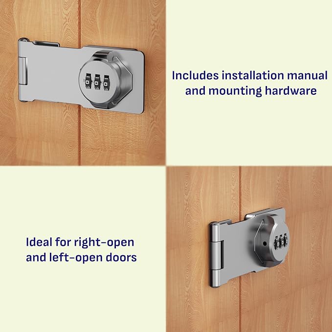 Keyless Combination Lock 3-Digit Combination Lock - Image 4