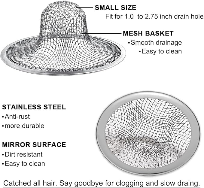 2PCS Tub Drain Hair Catcher - Image 3