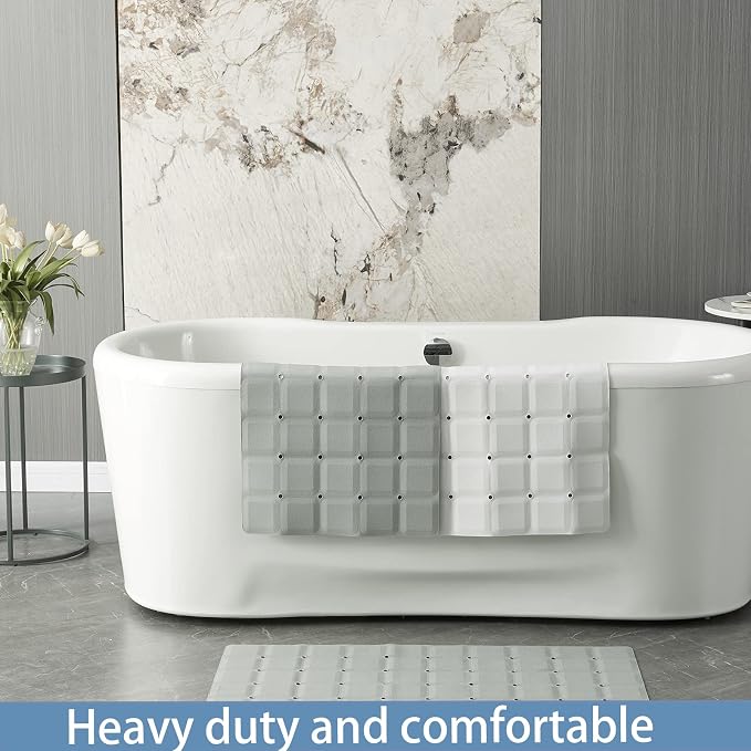 Foldable Silicone Bathtub Mat: Jumbo Size Heavy Duty Safety Bath Mat - Image 7