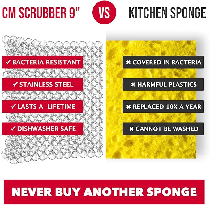 Knapp Made CM Scrubber 6" Small Ring Cast Iron Scrubber - Image 4