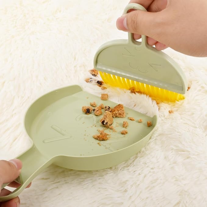 Small Broom and Dustpan Set, mini Compact Portable, - Image 3