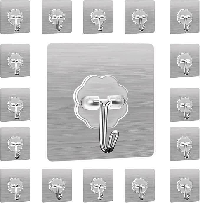 Heavy Duty Adhesive Wall Hooks by Unknown