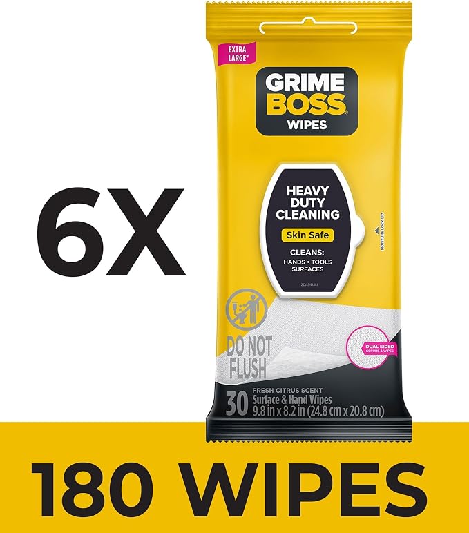 Grime Boss Heavy Duty Wipes | Wet Wipes Used - Image 2