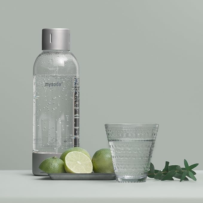 Mysoda Premium Carbonating Bottle 1L Silver - Image 2