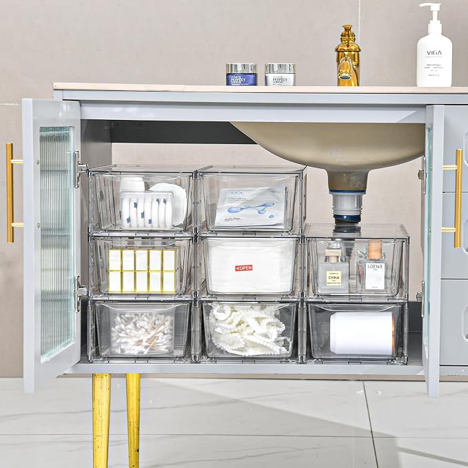 Plastic Drawers Storage, Acrylic Storage Bins - Image 4