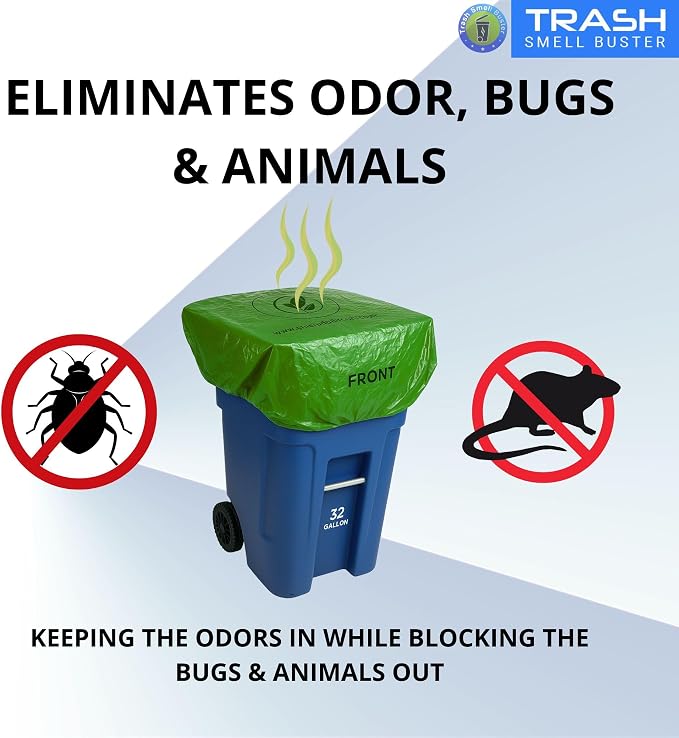 Trash Can Smell Eliminator Cover Odor Eliminating Bag - Image 5