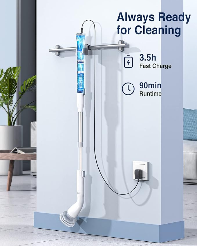 LABIGO Electric Spin Scrubber, Cordless Cleaning Brush Scrubber - Image 6