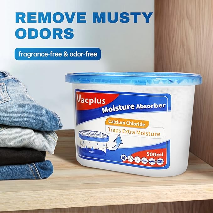 Vacplus Moisture Absorbers 6 Pack, 10.5 Oz Portable Humidity Absorber Boxes - Image 5