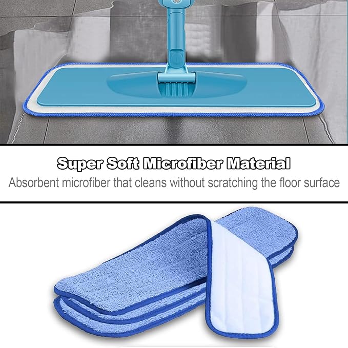 Replacement Mop Head Replacement Microfiber Mop Head Set of 2 per Pack - Image 6