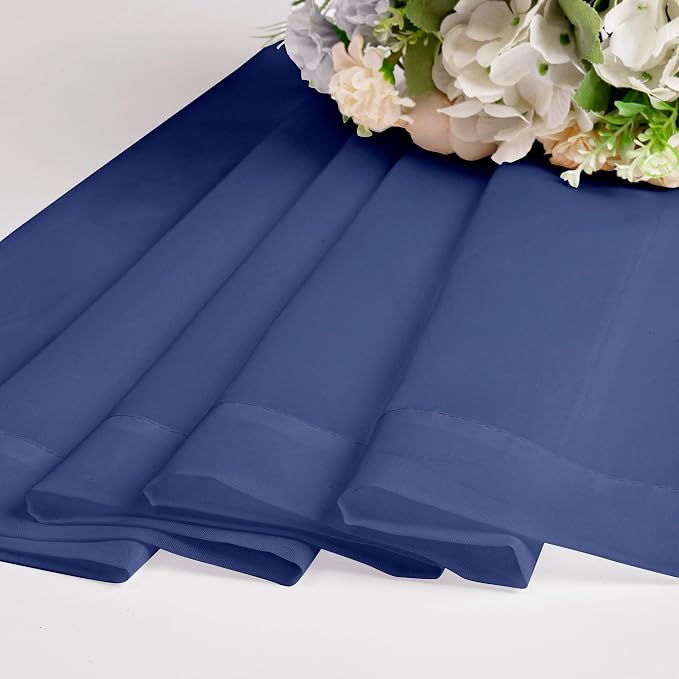 Chyhomenyc Sheer Valances for Windows 2 Pack, Small Window Curtains for Living - Image 4