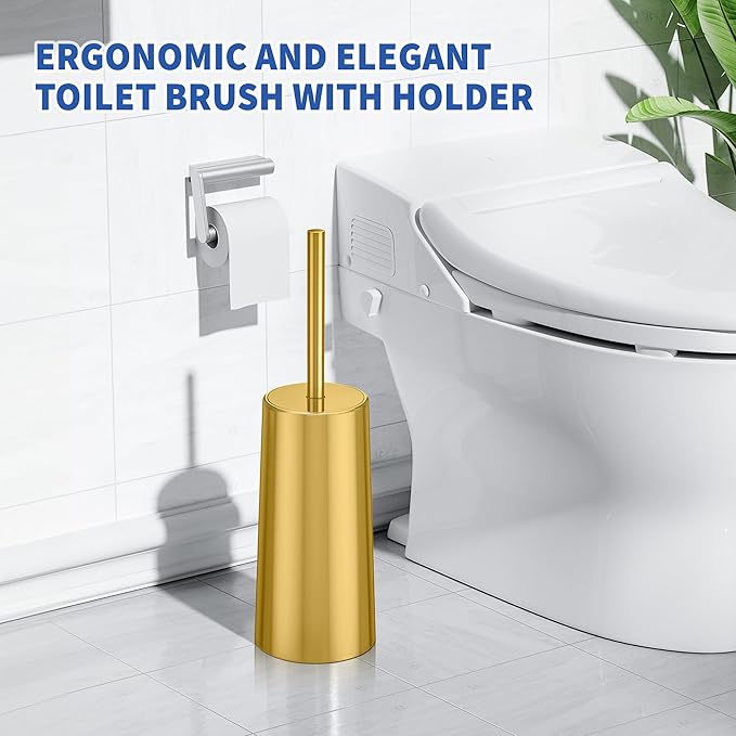 Toilet Brush and Holder, Toilet Brush Stainless Steel, Toilet Bowl Brush - Image 6