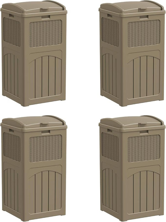 Greesum 33 Gallon Resin Outdoor Trash Can by BuynowfromGreesum