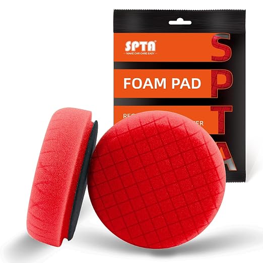 Red Finish Polishing Pads, Buffing Pads, SPTA 1Pcs 3.5 Inch Face by SPTA