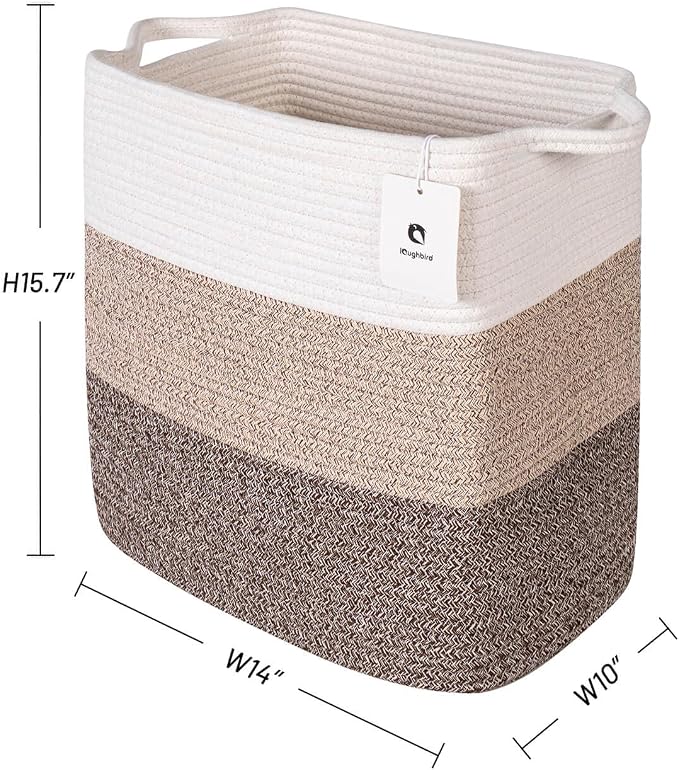 Medium and Large Woven Basket//With Handle, Used - Image 3