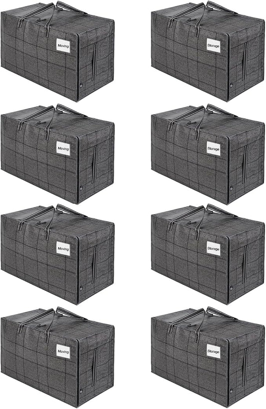VENO 8 Pack Moving and Storage Bags, Heavy Duty, Alternative to Moving Boxes by Veno