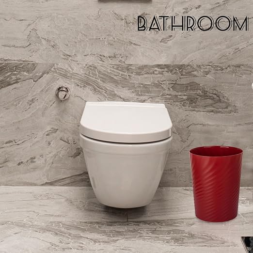 UUJOLY Plastic Small Trash Can Wastebasket, Garbage Container Basket - Image 2