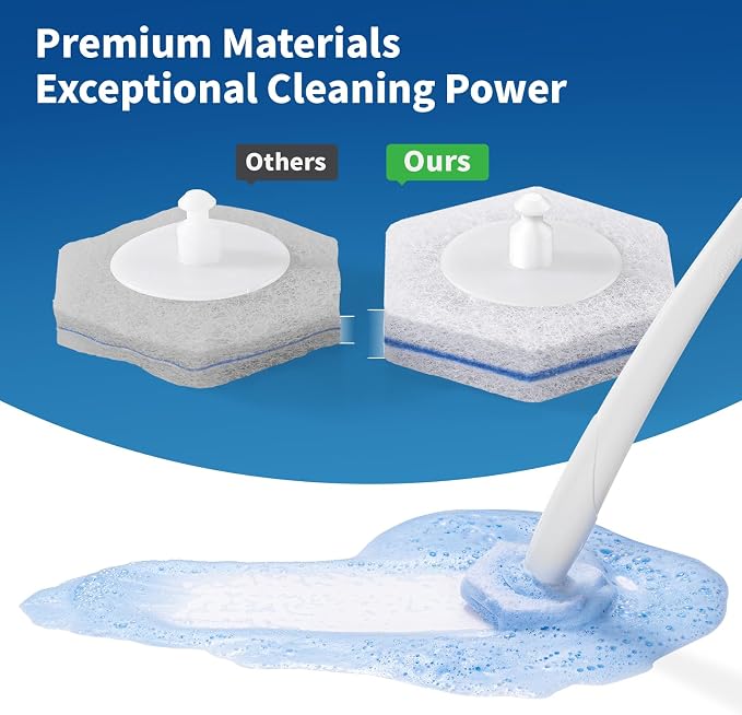 oshang Toilet Cleaner Refills, Toilet Refill Pads, Disposable Toilet Brush Heads - Image 5