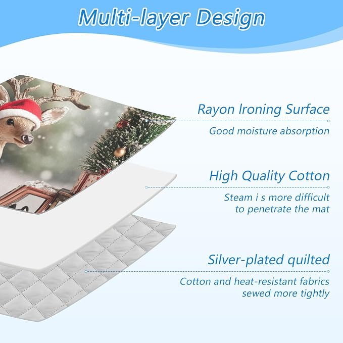 Christmas Tree Elk Truck Ironing Mat - Image 4