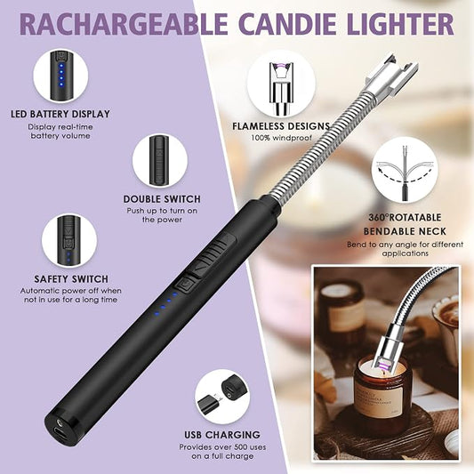 5 in 1 Candle Accessory Set, Candle Wick Trimmer Cutter, Candle Wick Dipper - Image 2