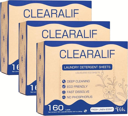 CLEARALIF Laundry Detergent Sheets, Fresh Linen, Apartments by CLEARALIF