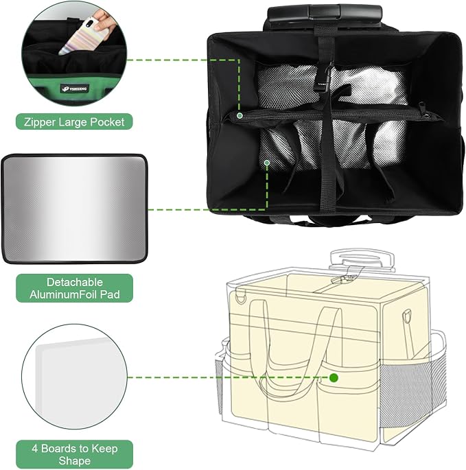 Large Rolling Cleaning Caddy Bag - Image 2