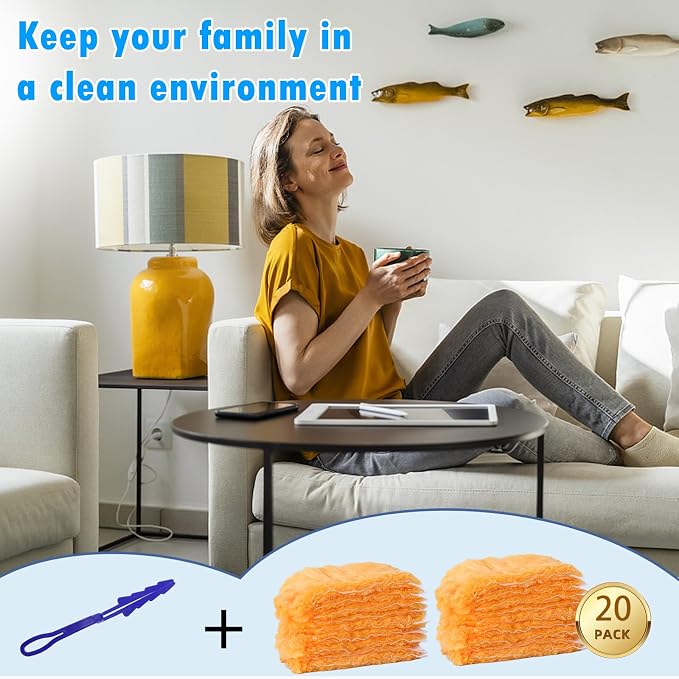 20 Count Heavy Duty Duster Kit for Swiffer Duster, Unscented Disposable Dusters - Image 6