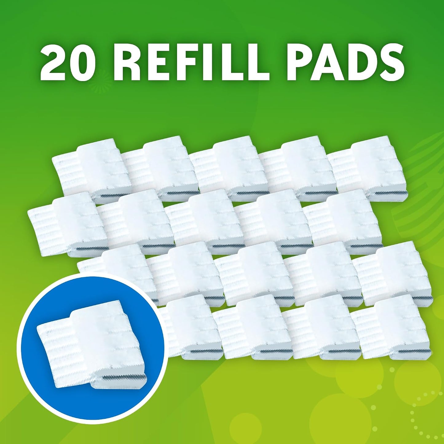 Scrubbing Bubbles Flushable Toilet Bowl Wand Cleaner Refills, Fresh Brush Cleaner Toilet Refill Pads, Removes Limescale & Odors, Citrus Scent, 20 Count (Pack of 1)