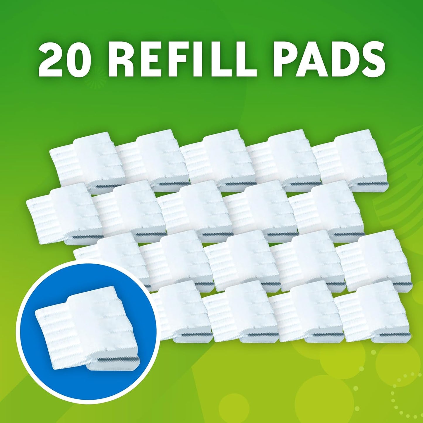 Scrubbing Bubbles Flushable Toilet Bowl Wand Cleaner Refills, Fresh Brush Cleaner Toilet Refill Pads, Removes Limescale & Odors, Citrus Scent, 20 Count (Pack of 1)