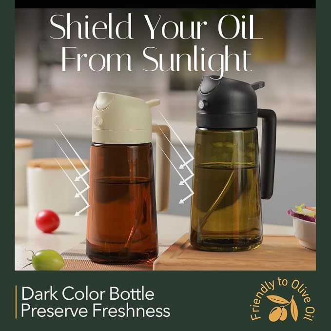 YARRAMATE 16oz/470ml Light-Blocking Dark Oil Sprayer - Image 2