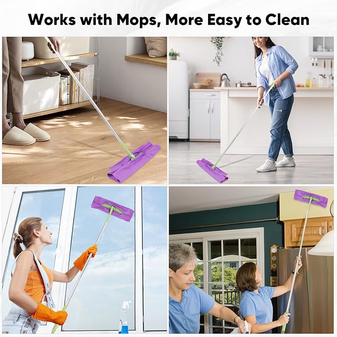 HOMEXCEL Microfiber Glass Cleaning Cloths 6 PK, Lint Free Streak Free, Reusable - Image 6