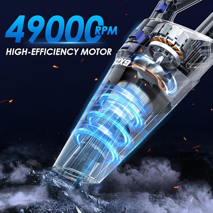 Handheld Vacuum Cordless, 15000PA Strong Suction Hand Held Car Vacuum Cleaner - Image 7