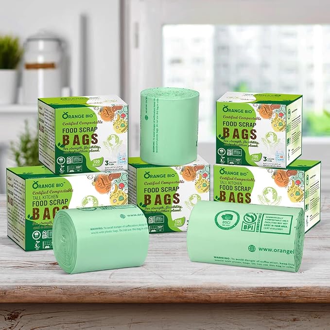 100% Certified Home Compostable Trash Bags, 55 Gallon, 1.5 Mils Extra Thick 38 - Image 8