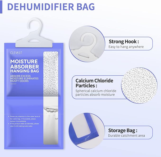 CLEVAST Moisture Absorbers Packets 10 Pack, Dehumidifier Bags - Image 3