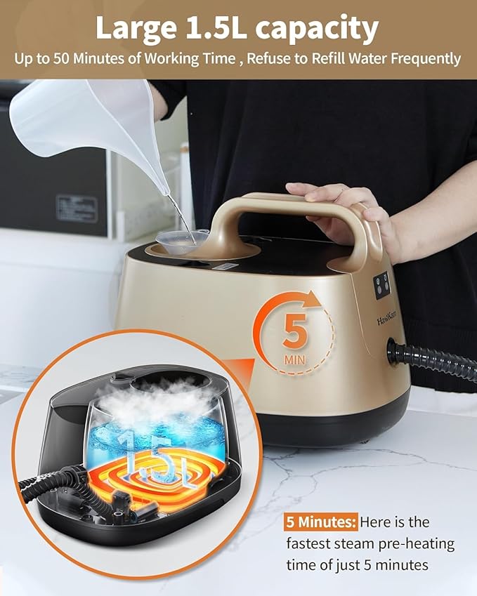 Steam Cleaner for Carpet, 293°F 58 PSI Powerful Multipurpose Steam Mop for Home - Image 5
