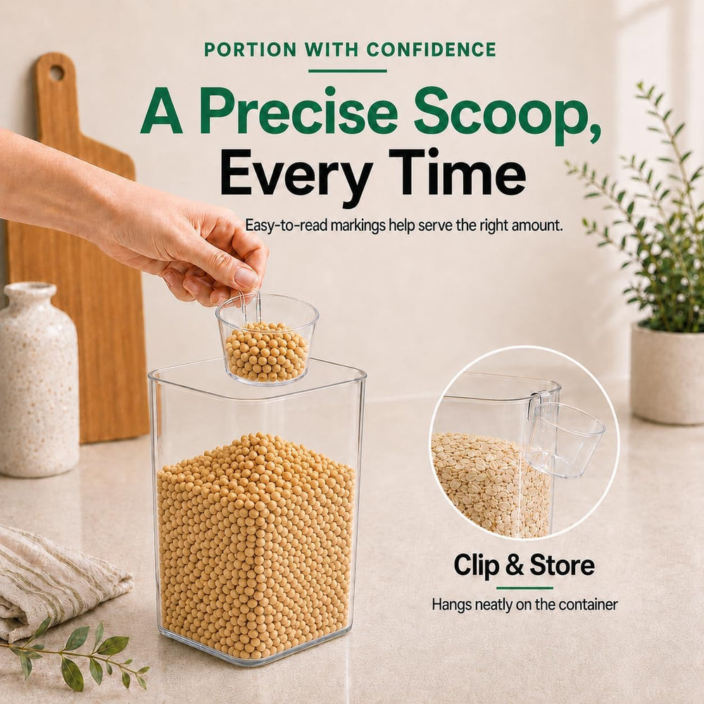 3-Piece Airtight Food Storage Containers, 4.2 & 2.8 Qt Set
