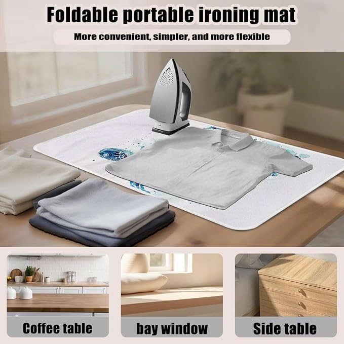 Ironing Mat Thickened Ironing Blanket Sea Turtle Portable Heat Resistant - Image 6