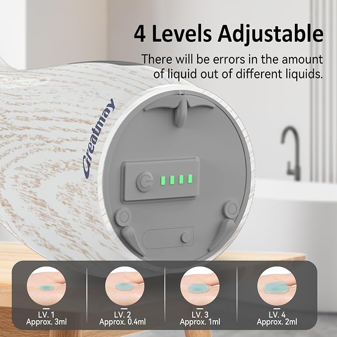 Adjustable Automatic Soap Dispenser Touchless, 4 Adjustable Levels Touchless - Image 6