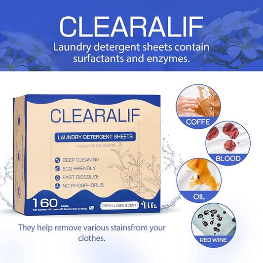 CLEARALIF Laundry Detergent Sheets, Fresh Linen, Apartments - Image 2