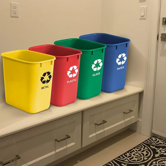 Acrimet Wastebasket Bin for Recycling, 6.75 Gallon/ 27 Quart/ 25.552 Liter - Image 7