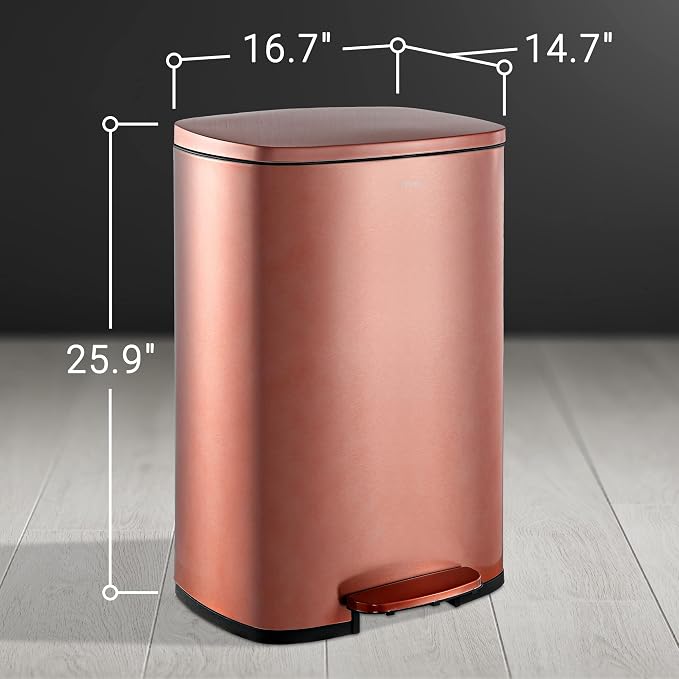 happimess HPM1006D Connor Rectangular Trash Can - Image 6