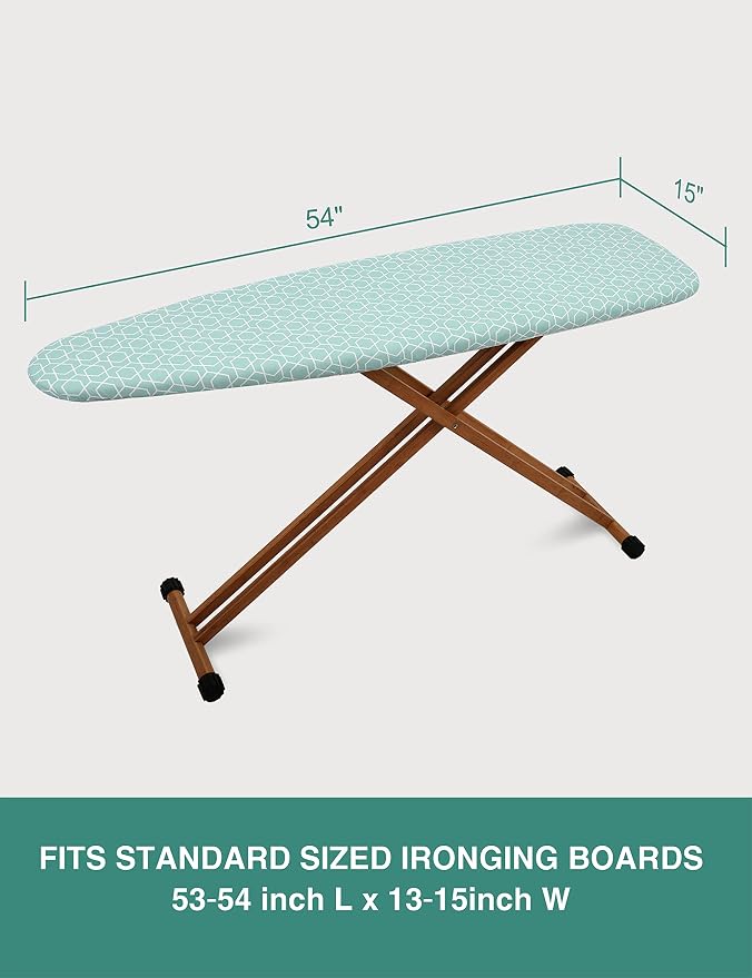Extra Thick Ironing Board Cover and Pad, 15x54 Reflective Silicone Ironing - Image 6