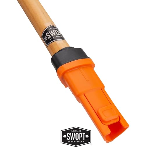 SWOPT Premium 48” EVA Foam Comfort Grip Wooden Handle – Ergonomic Design - Image 3