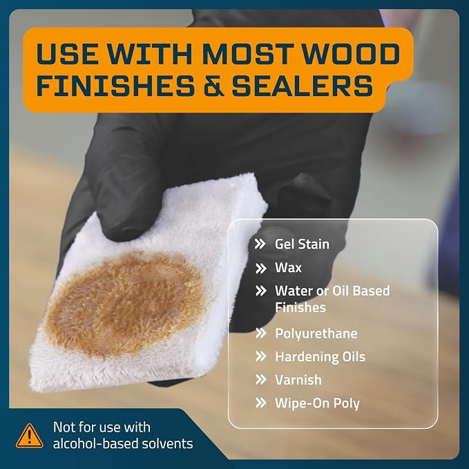 MāKRS Double Thick Stain Pad, Cut-to-Size Staining Pads, Streak-Free Applicator - Image 4