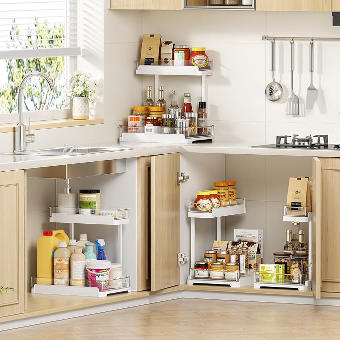 heart & home 2-Pack Under Sink Storage Organizer - Image 3