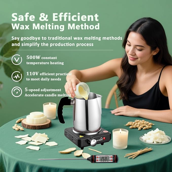 Soy Wax Candle Making Kit Supplies - Image 5