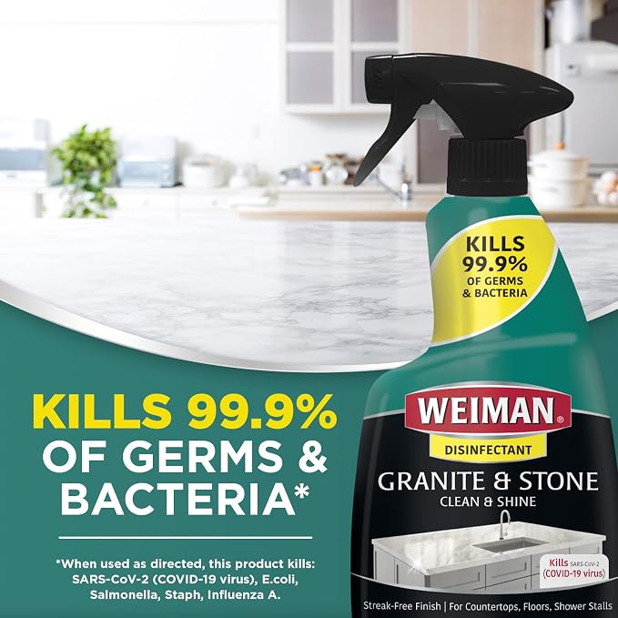 Weiman Disinfecting Granite & Stone Daily Cleaner and Sealer Kit - Image 3